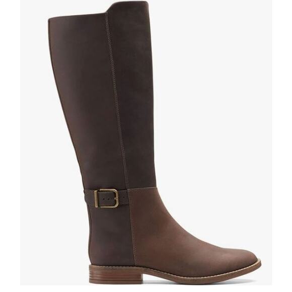 Clarks womens Camzin Branch Fashion Boot, Dark Brown Leather, 7 - Picture 1 of 11